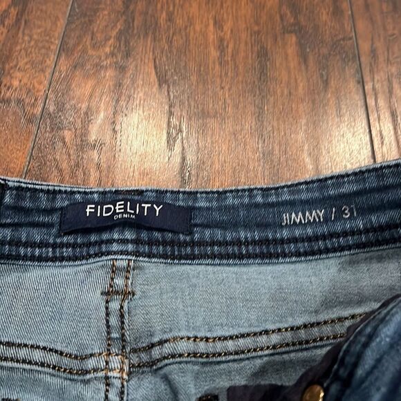 Fidelity Men's Denim Jeans M9427 Jimmy Straight Leg 31 blue wash  EUC - Picture 3 of 7
